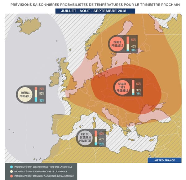 Les prévisions saisonnières de Météo France pour cet été. Les prévisions saisonnières de Météo France pour cet été.