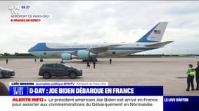80 ans du Débarquement: l'avion de Joe Biden vient d'atterrir à l'aéroport d'Orly