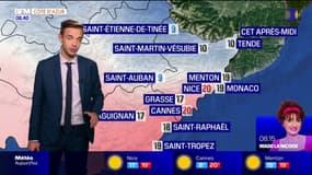 Météo Côte d’Azur: un mercredi ensoleillé, 10°C à Tende et 20°C à Nice