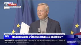 Bruno Le Maire sur l'électricité: "Les fournisseurs d'énergie ont accepté de garantir à toutes les TPE qu'elles ne paieront pas plus de 280€ le MWh en moyenne en 2023"