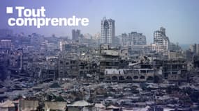 Des camps de réfugies palestinienss près de la ville de Gaza, ce vendredi 8 août 2025.