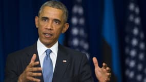 Le président américain Barack Obama en Estonie, le 3 septembre 2014.