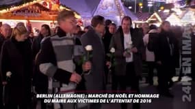 A Berlin, le maire rend hommage aux victimes de l'attentat de 2016 au marché de Noël