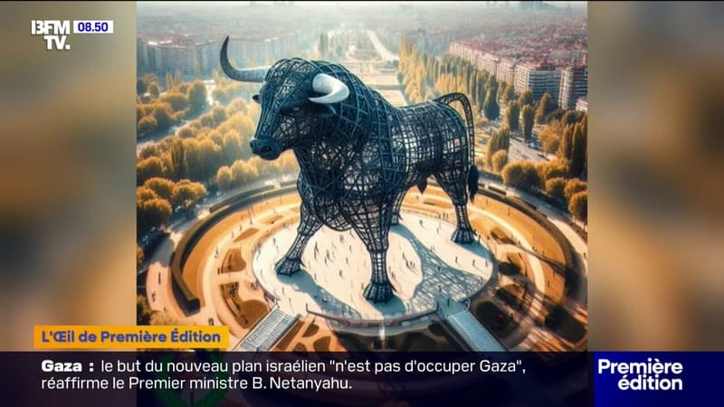 Espagne: un taureau géant de 300 mètres pour rivaliser avec la Tour Eiffel?