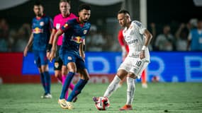 Neymar lors de la victoire de Santos contre Bragantino (2-0, championnat paulista), le 2 mars 2025