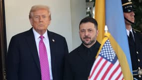 Donald Trump et Volodymyr Zelensky le 17 octobre 2025 à la Maison Blanche. 