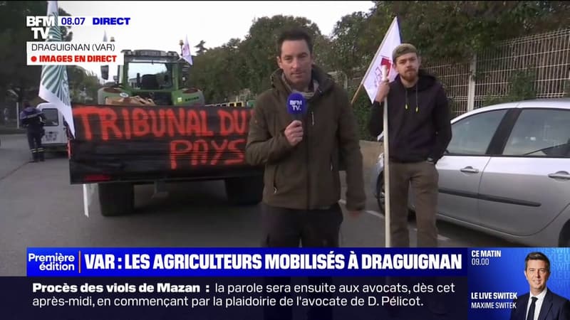 Dans le Var, les agriculteurs mobilisés à Draguignan pour la simplification des normes