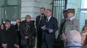 François Bayrou à Pau lors de l'hommage aux sept militaires tués.