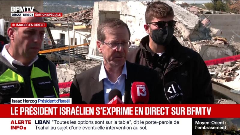 "Nous sommes déterminés": Isaac Herzog, président d'Israël, s'exprime sur le lieu de frappes iraniennes