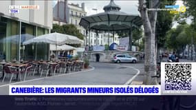 Marseille: une cinquantaine de jeunes migrants installés sur la Canebière évacués par les forces de l'ordre