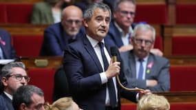 Gérald Darmanin le 8 octobre à l'Assemblée nationale 