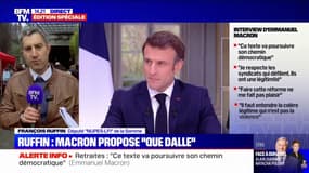 François Ruffin (LFI): "M. Macron arrive à faire l'union de François Ruffin, Laurent Berger, Charles de Courson et Léna Situations"