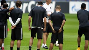 Laurent Blanc et les joueurs du PSG