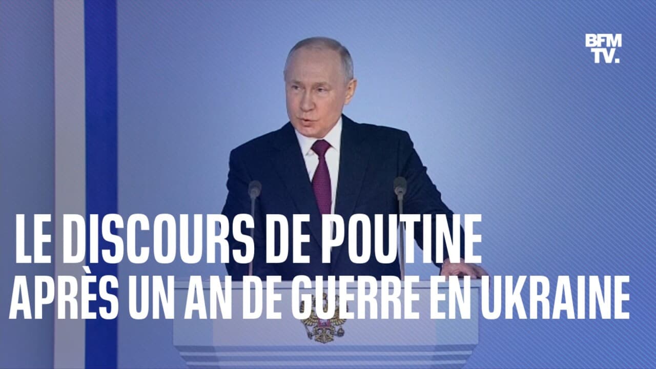 Le Discours De Vladimir Poutine, Un An Après Le Début De La Guerre En ...