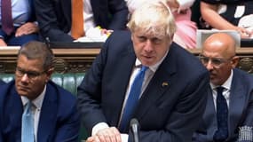 Boris Johnson le 20 juillet 2022 devant la Chambre des Communes. 
