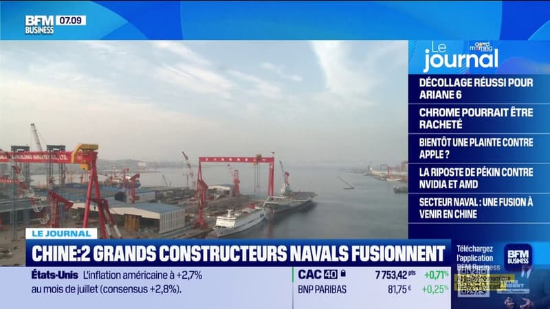 En Chine, les deux plus grands constructeurs navals fusionnent pour concurrencer les États-Unis