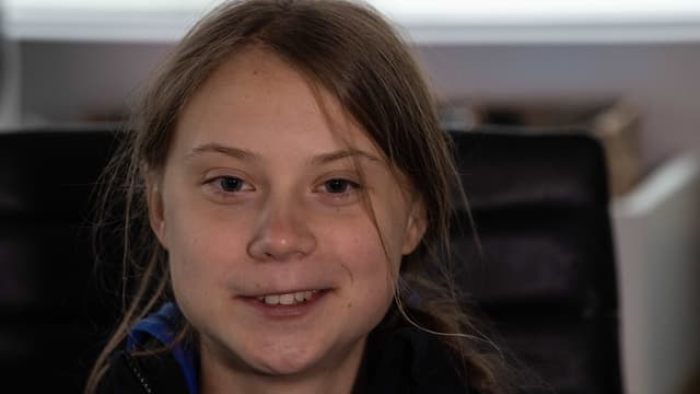 Greta Thunberg à Hampton, aux États-Unis, le 12 novembre 2019.