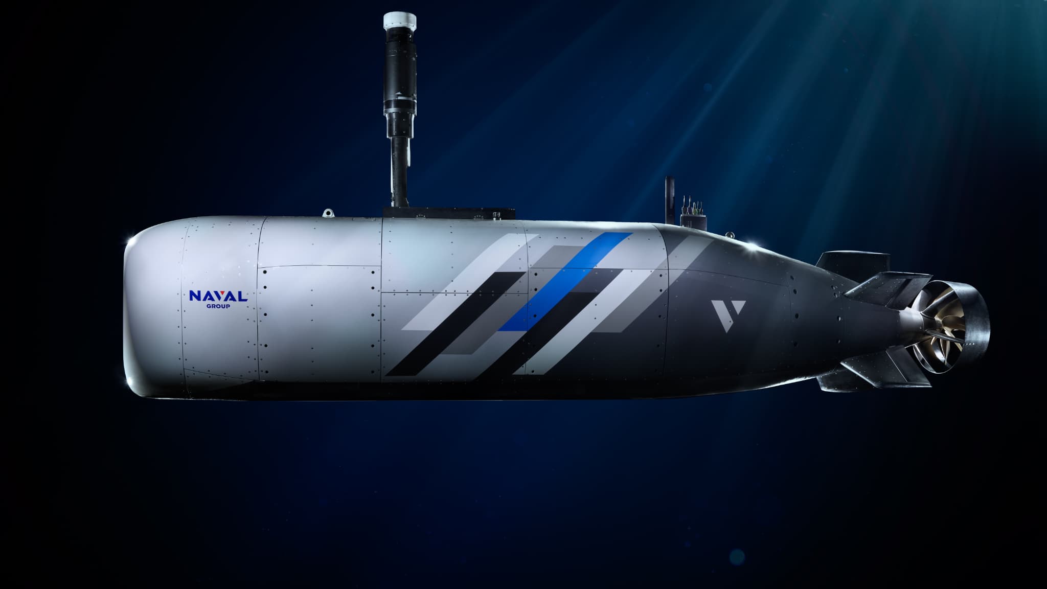 L'Ucuv (Unmanned Combat Underwater Vehicle) de Naval Group.