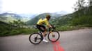Jonas Vingegaard avec le maillot jaune du Critérium du Dauphiné, le 10 juin 2023
