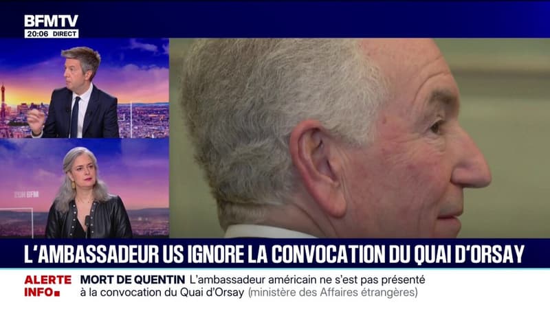 Mort de Quentin: l'ambassadeur américain "ne s'est pas présenté" à la convocation du Quai d'Orsay