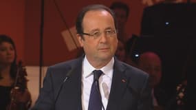 François Hollande a prononcé un discours à Liepzig dans lequel il a rendu hommage à Gerhard Schröder.