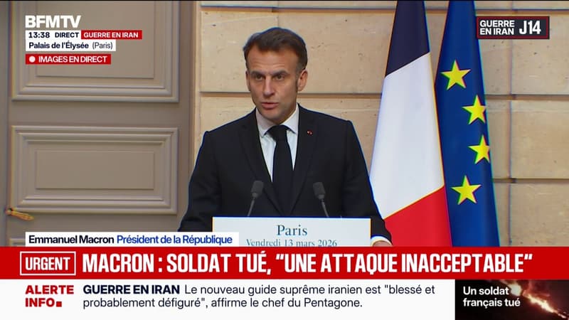 Soldat français tué en Irak: Emmanuel Macron déclare que c'est inacceptable et rappelle la position purement défensive de la France au Moyen-Orient