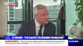 "Ceux qui ont cogné comme des malades quand on faisait des économies n'ont pas de leçons de bonne gestion à nous donner", déclare Bruno Le Maire