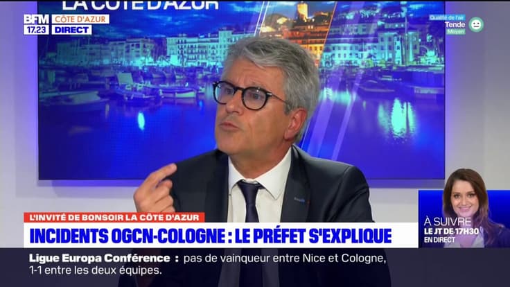 Incidents Nice-Cologne: le préfet des Alpes-Maritimes confirme qu'il n'y a pas eu d'interpellation "à ce stade" 