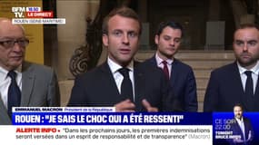 Emmanuel Macron à Rouen: "Il ne faut pas que l'inquiétude, qui est légitime, devienne de la défiance"