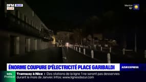 Nice: coupure d'électricité place Garibaldi après un incendie 