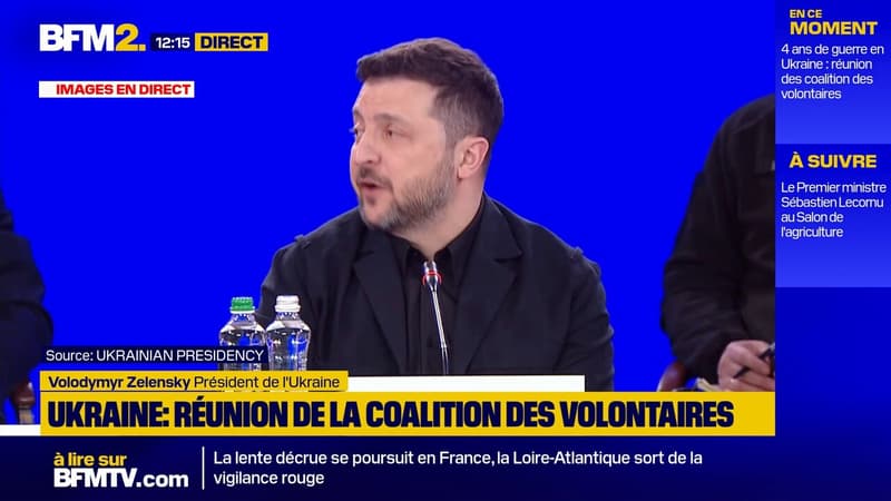 "Pour les sanctions, nous comptons sur un soutien fort des dirigeants de l'UE et des présidents de la Commission", affirme Volodymyr Zelensky