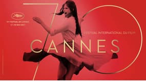 L'affiche du 70e Festival de Cannes, dont la sélection officielle vient d'être dévoilée