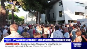 Synagogue attaquée: 500 personnes réunies pour soutenir la communauté juive à La Grande-Motte, sur les lieux de l'incendie