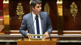 Gabriel Attal le 1er octobre 2024 à l'Assemblée nationale.