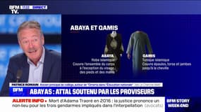 Interdiction de l'abaya à l'école: "J'espère que nous n'avons pas un ministre de l'Éducation 'crocodile' c'est-à-dire avec une grande bouche et des petits bras" explique Patrice Romain, ancien principal de collège