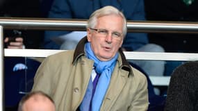 Michel Barnier lors d'un match de football au Parc des Princes en 2013
