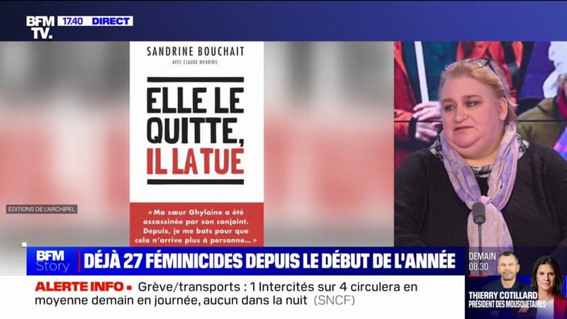 Sandrine Bouchait raconte le féminicide dont a été victime sa soeur Ghylaine