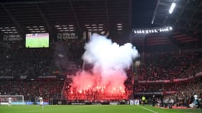 Supporters du PSG au Roazhon Park