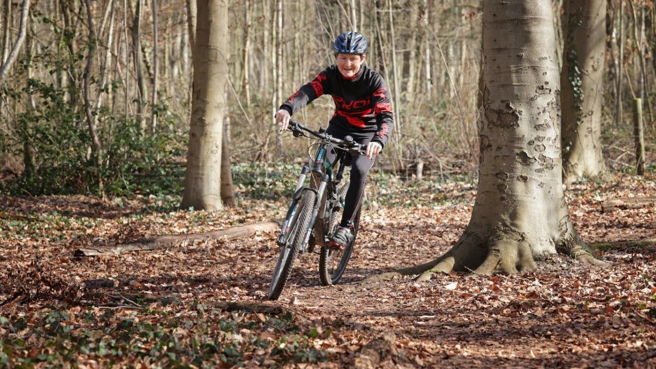 Servane Heudiard en VTT