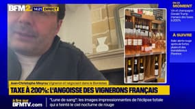 Taxe à 200% sur le vin: "Trump négocie, c'est un homme d'affaires" réagit un vigneron sur BFM2