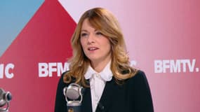 La porte-parole du gouvernement Maud Bregeon sur BFMTV-RMC le 3 décembre 2025. 