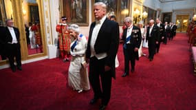 Un dîner était organisé à Buckingham pour le premier jour de la visite d'Etat de Donald Trump.