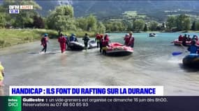 Hautes-Alpes: du rafting sur la Durance pour 25 sportifs en situation de handicap