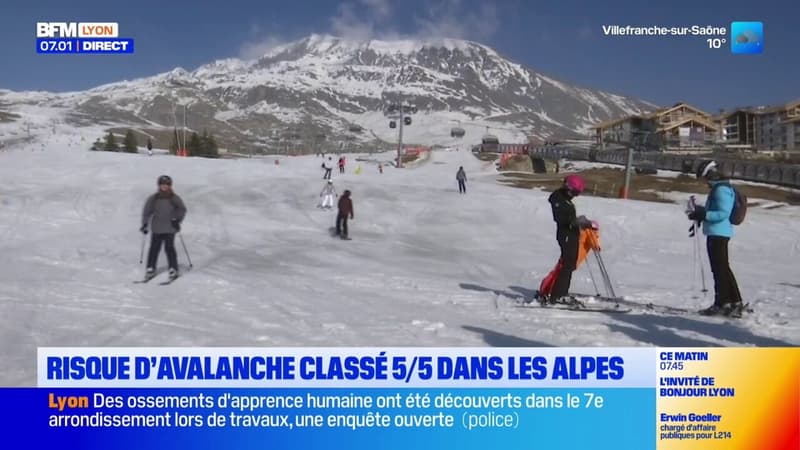 Risque d'avalanche à 5/5 dans les alpes : certaines stations fermées