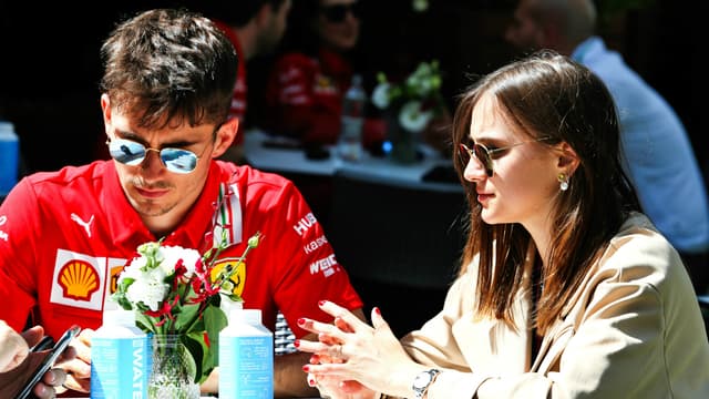 Charles Leclerc et sa compagne Charlotte