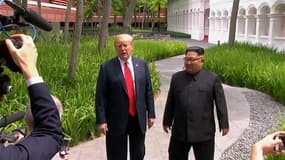Donald Trump évoque une "rencontre fantastique" qui a permis de faire "beaucoup de progrès" avec Kim Jong-Un 