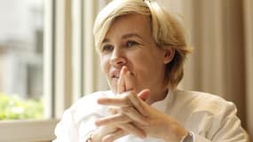 La chef française Hélène Darroze à Londres, le 28 septembre 2008
