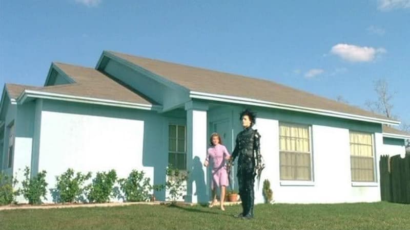 La maison dans le film "Edward aux mains d'argent"