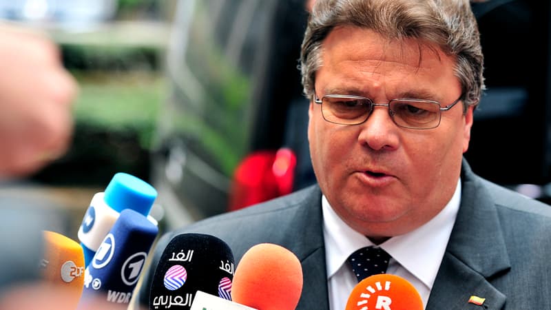 Le ministre des Affaires étrangères lituanien, Linas Linkevicius, ici à Bruxelles le 15 août dernier, a annoncé sur son compte Twitter la mort d'un consul honoraire lituanien.