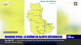 Rhône: l'alerte sécheresse et les mesures de restriction étendues à l'ensemble du département